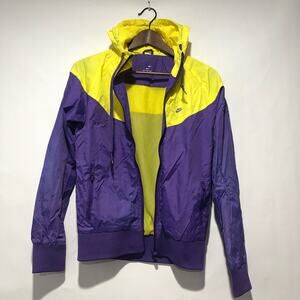 Nike Windrunner Women's Running Hooded Jacket Side Zip Pockets Size M